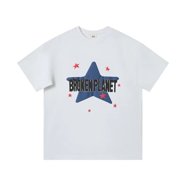 BROKEN PLANET Broken Planet American trendy brand foam couple short-sleeved loose men's and women's versatile T-shirt cross-border