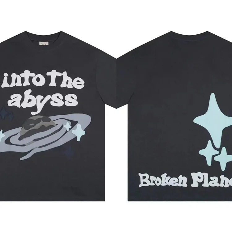 BROKEN PLANET Broken Planet American trendy brand foam couple short-sleeved loose men's and women's versatile T-shirt cross-border