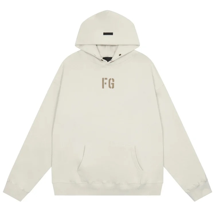 Trendy brand hooded sweatshirt plus velvet spring and autumn couple's coat