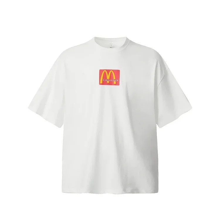 BIGTHING M font co-branded TS foam printed T-shirt TRAVIS SCOTT high street fashion brand loose short sleeves