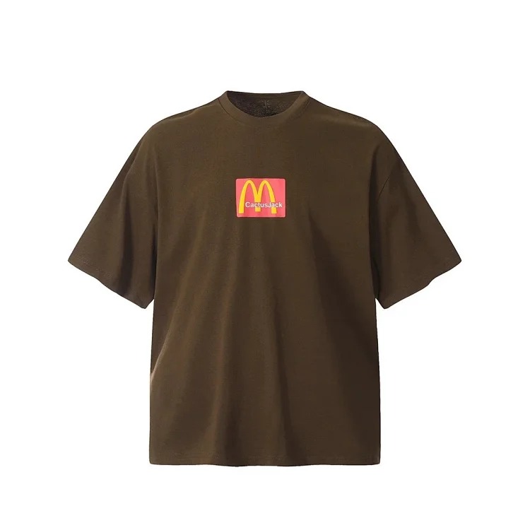 BIGTHING M font co-branded TS foam printed T-shirt TRAVIS SCOTT high street fashion brand loose short sleeves