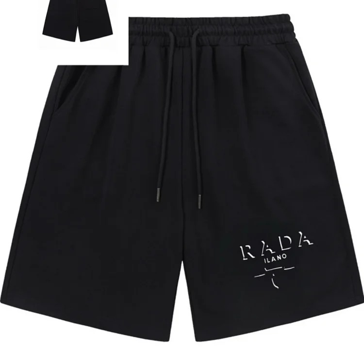 Prada Metal triangle logo series style P short-sleeved T-shirts for men and women