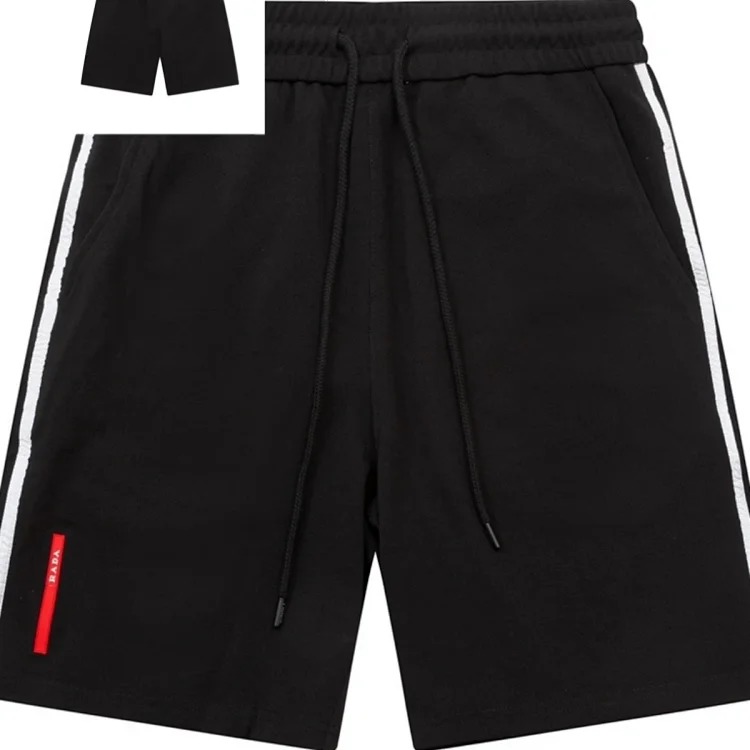 Prada Metal triangle logo series style P short-sleeved T-shirts for men and women