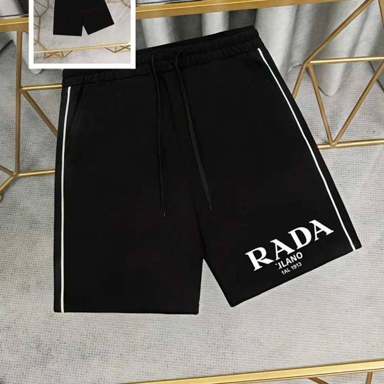 Prada Metal triangle logo series style P short-sleeved T-shirts for men and women