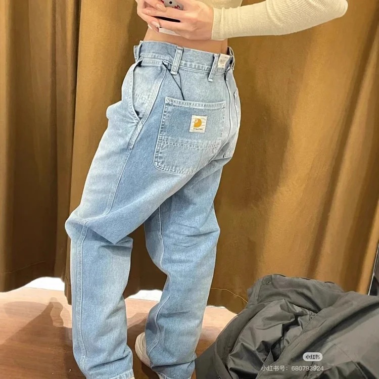 CARHARTT WIP SIMPLE PANT Carhart straight-leg washed casual jeans