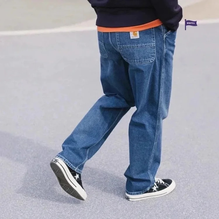 CARHARTT WIP SIMPLE PANT Carhart straight-leg washed casual jeans
