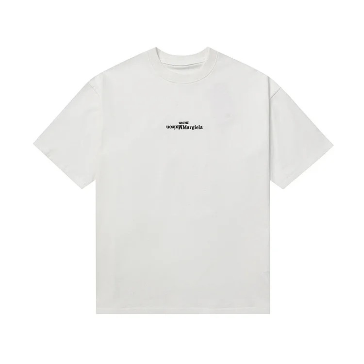 MM6 digital pattern round neck men's and women's trendy short-sleeved T-shirt series