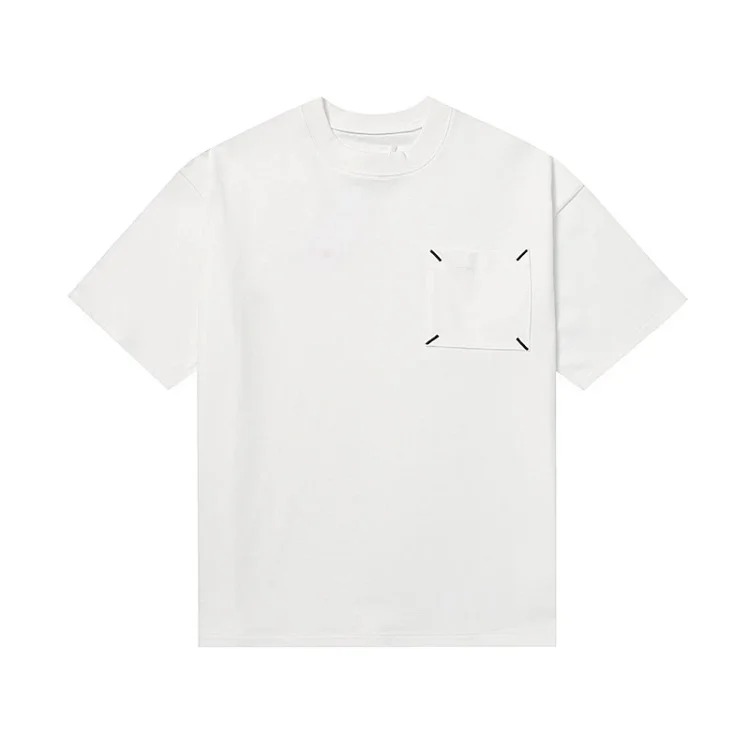 MM6 digital pattern round neck men's and women's trendy short-sleeved T-shirt series