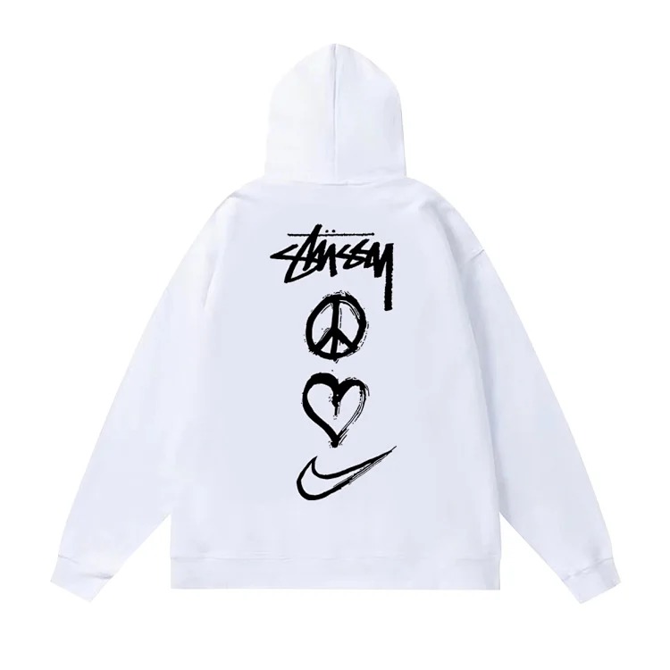 Hooded sweatshirt, loose casual sportswear for men and women, couple coats and hoodies
