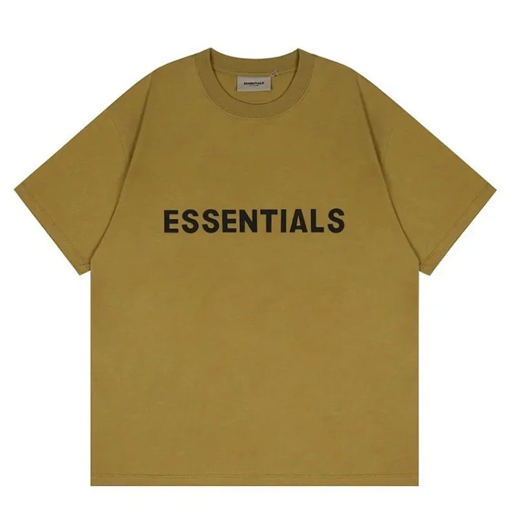 FEAR OF GOD FOG ESSENTIALS multi-line chest silicone letters loose high street short-sleeved T-shirt trendy
