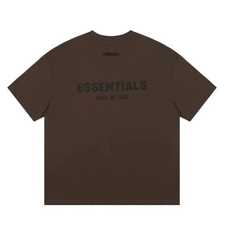 FEAR OF GOD FOG ESSENTIALS multi-line chest silicone letters loose high street short-sleeved T-shirt trendy