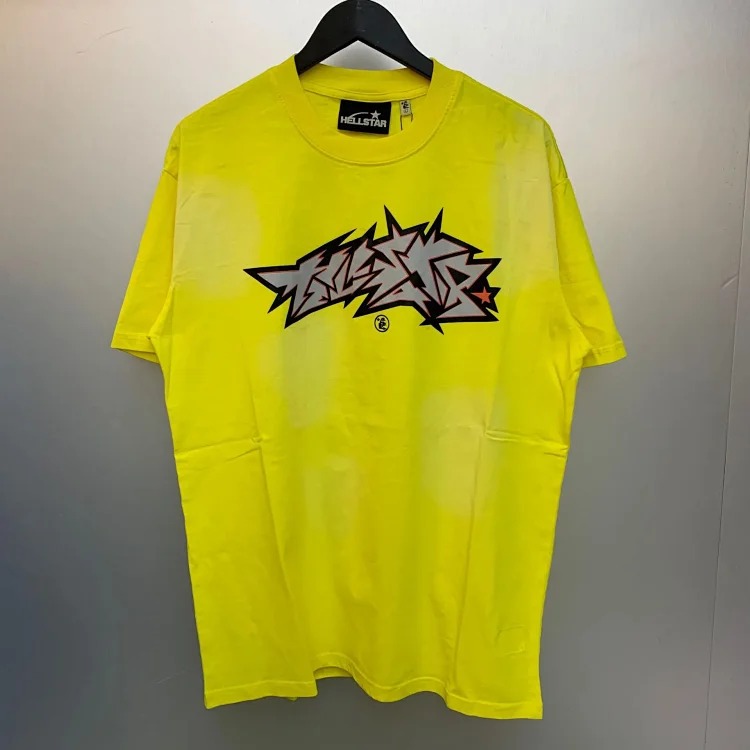 Heavy retro Hell Star Future Man print casual loose round neck short-sleeved T-shirt