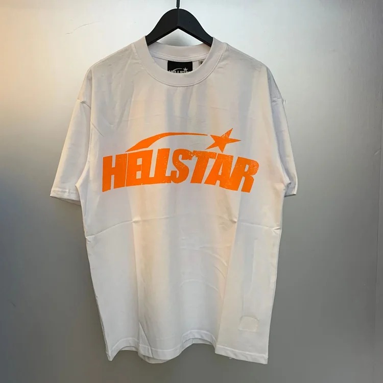 Heavy retro Hell Star Future Man print casual loose round neck short-sleeved T-shirt
