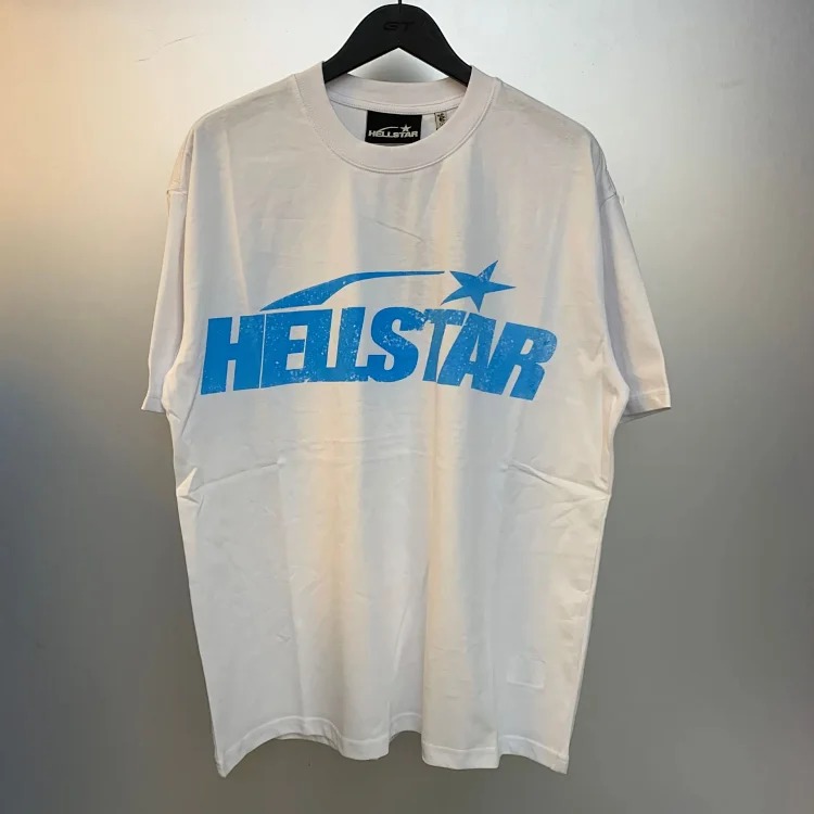 Heavy retro Hell Star Future Man print casual loose round neck short-sleeved T-shirt