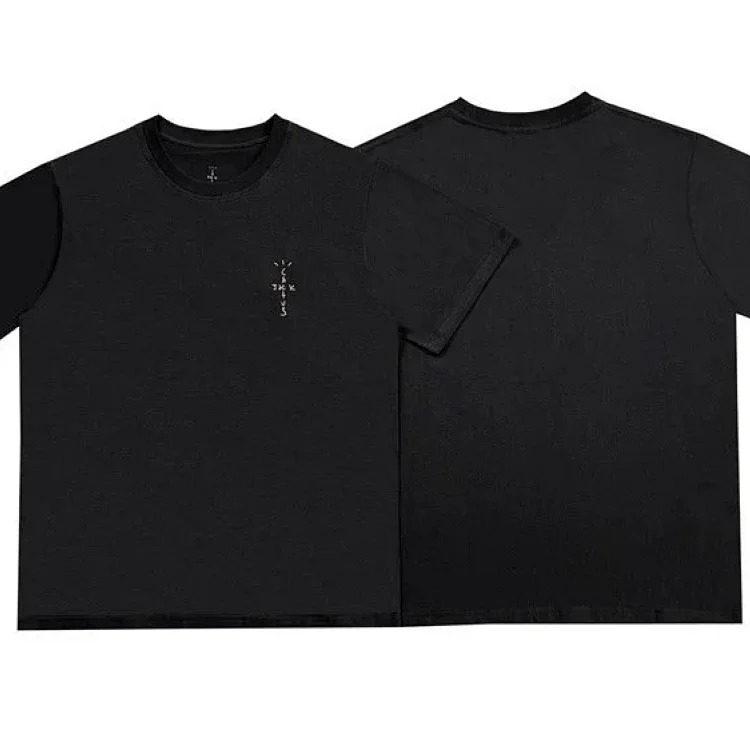 Travis Scott solid color American pure cotton loose high street casual short-sleeved FOG trendy men's and women's T-shirt