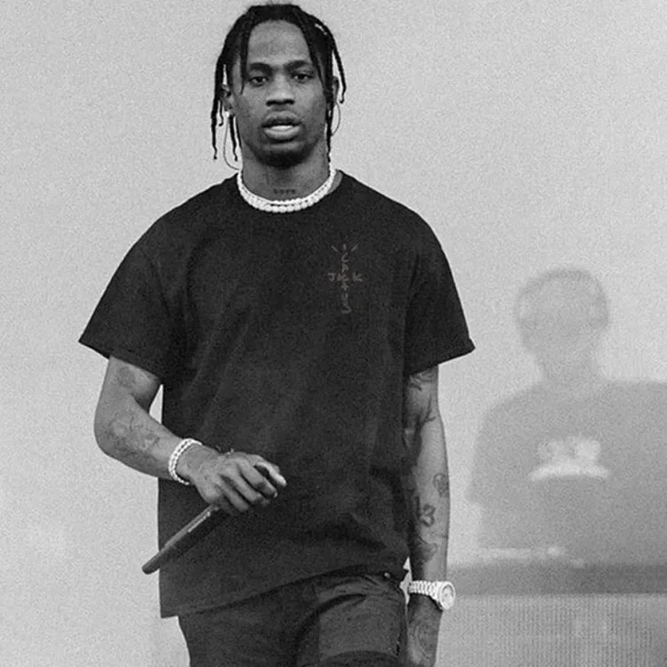 Travis Scott solid color American pure cotton loose high street casual short-sleeved FOG trendy men's and women's T-shirt