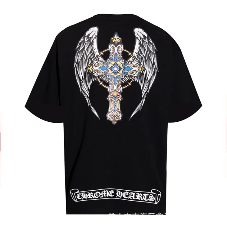 CH summer European and American street hip-hop short-sleeved series for men and women