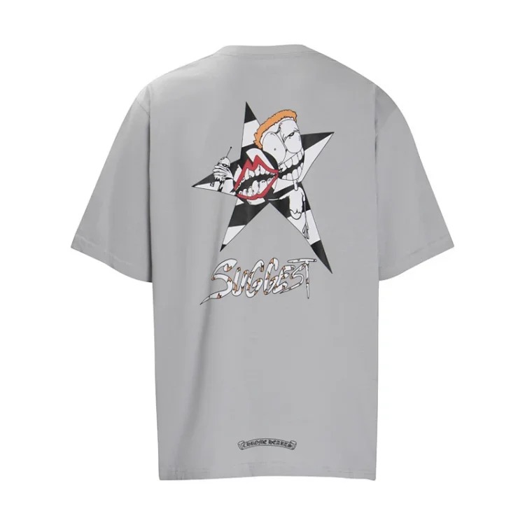 CH summer European and American street hip-hop short-sleeved series for men and women