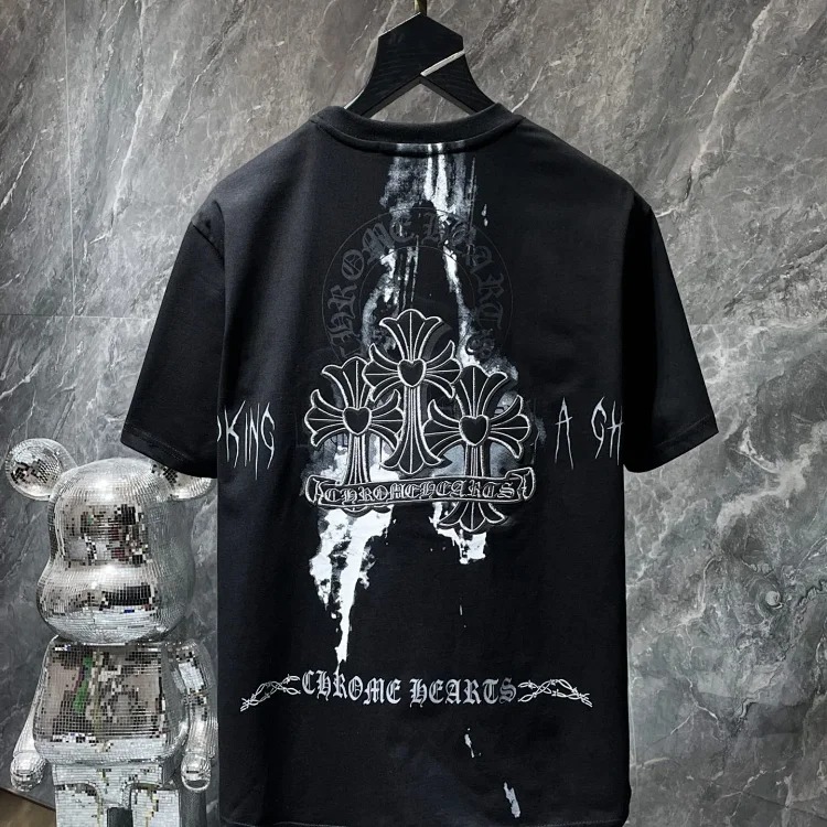 CH summer European and American street hip-hop short-sleeved series for men and women
