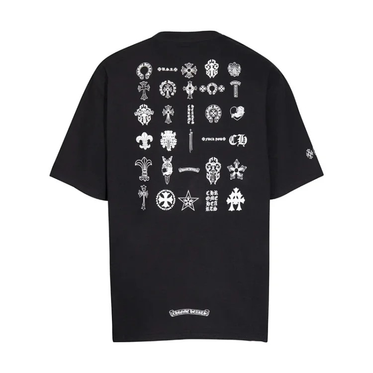 CH summer European and American street hip-hop short-sleeved series for men and women