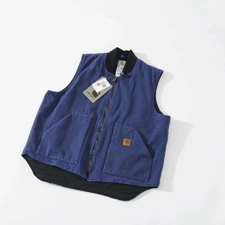 Carhartt style canvas American lapel work jacket classic Detroit jacket men's and women's hooded top trendy