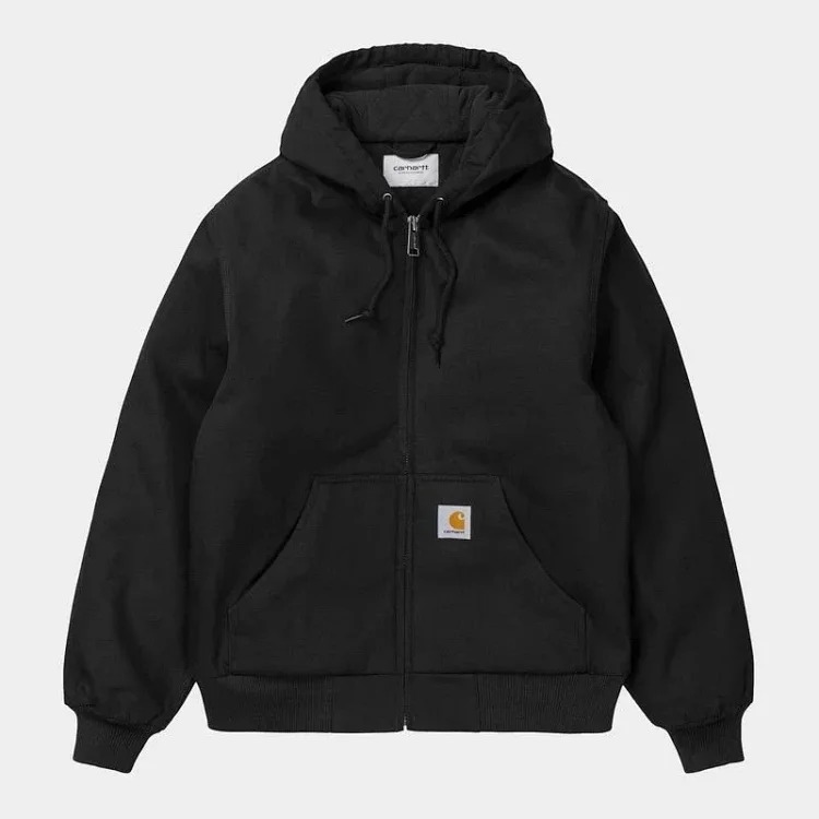 Carhartt style canvas American lapel work jacket classic Detroit jacket men's and women's hooded top trendy