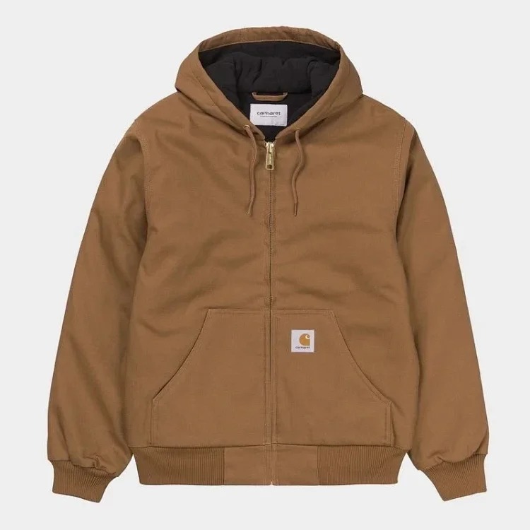 Carhartt style canvas American lapel work jacket classic Detroit jacket men's and women's hooded top trendy