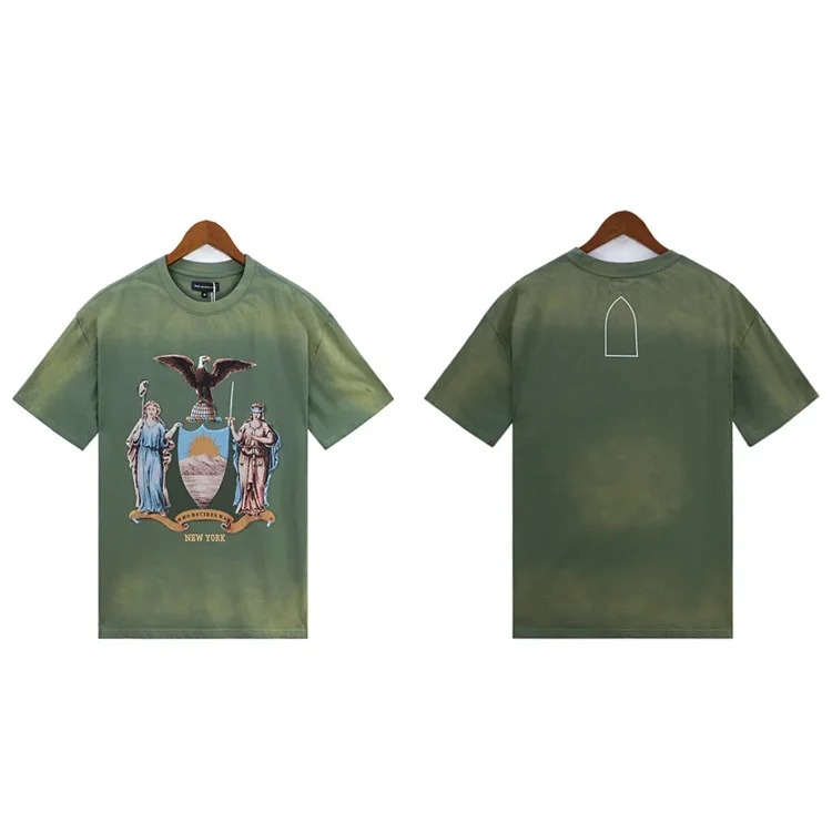 Washed printed loose mens short-sleeved t-shirt American top(pic15) Washed printed loose men's short-sleeved t-shirt American top