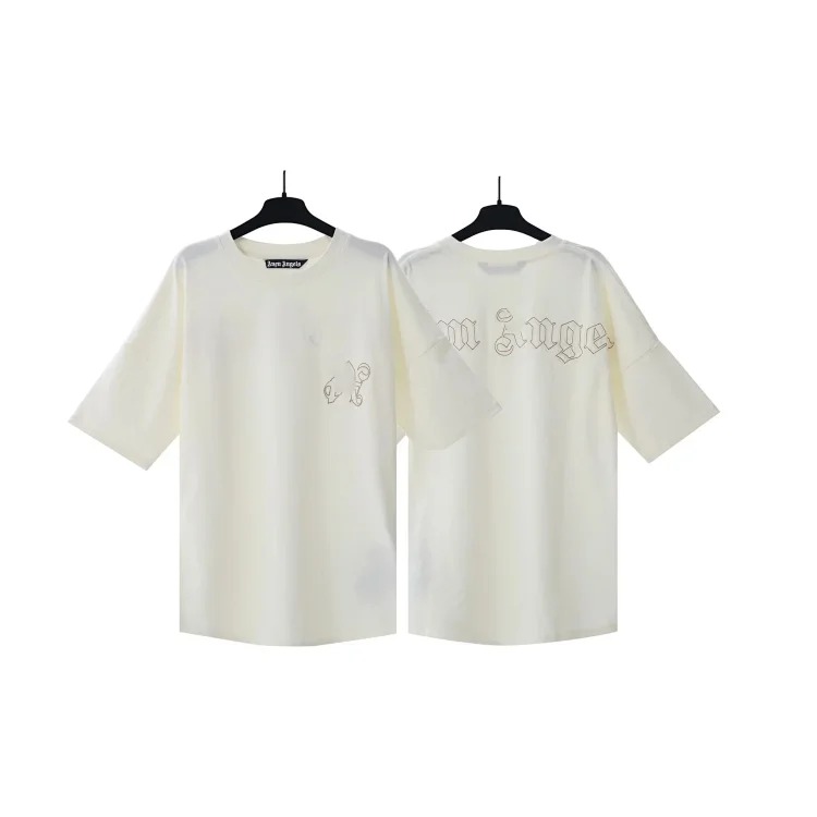 Palm Angels PA palm letter print round neck short-sleeved loose T-shirt