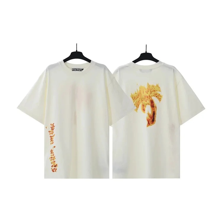 Palm Angels PA palm letter print round neck short-sleeved loose T-shirt