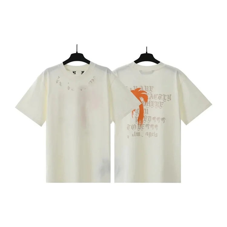Palm Angels PA palm letter print round neck short-sleeved loose T-shirt