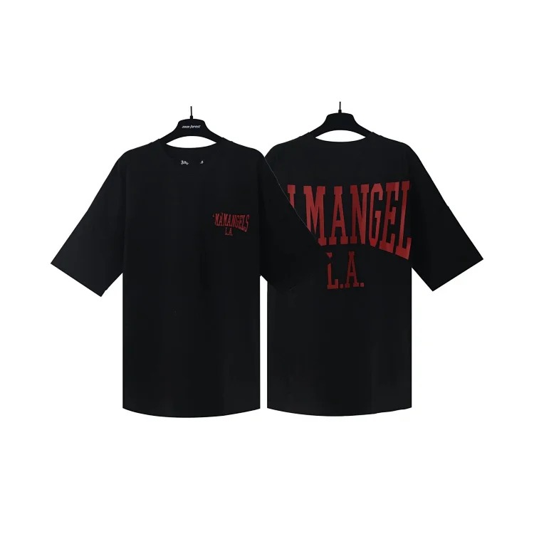 Palm Angels PA palm letter print round neck short-sleeved loose T-shirt