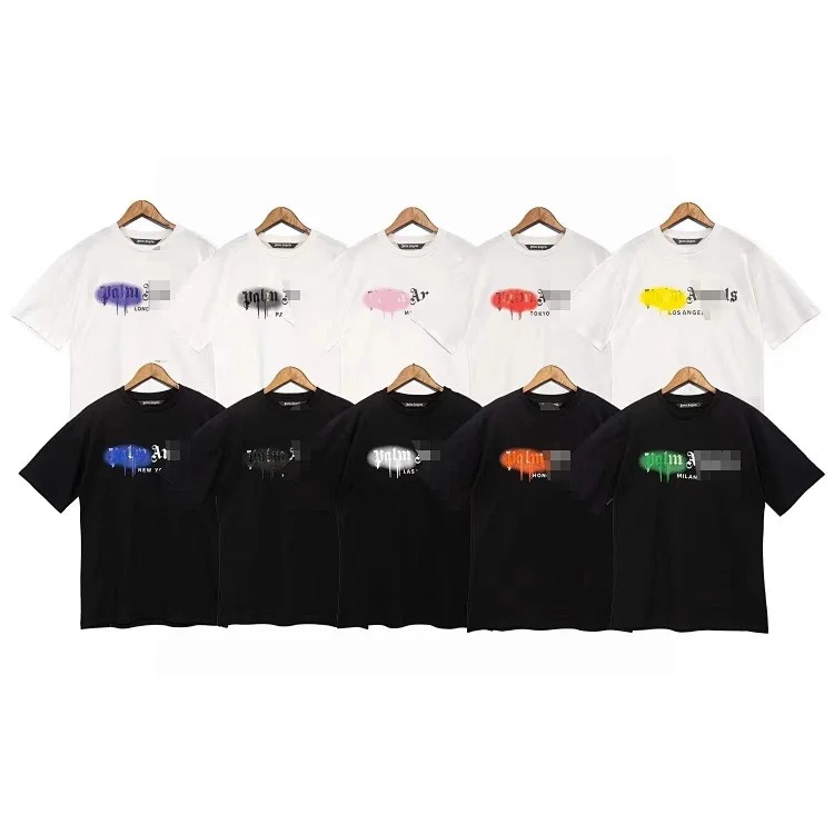 Palm Angels PA palm letter print round neck short-sleeved loose T-shirt