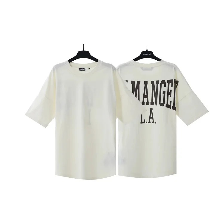 Palm Angels PA palm letter print round neck short-sleeved loose T-shirt