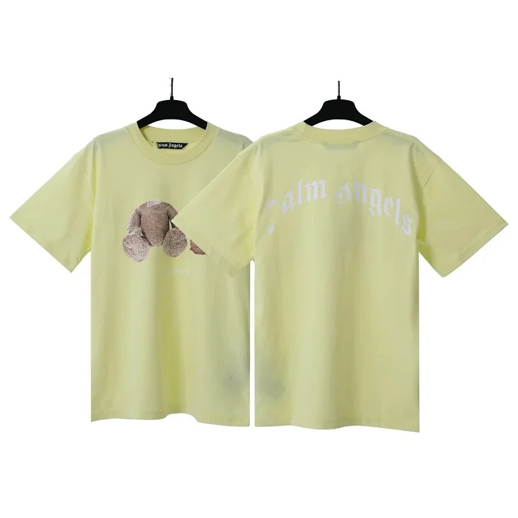 Palm Angels PA palm letter print round neck short-sleeved loose T-shirt
