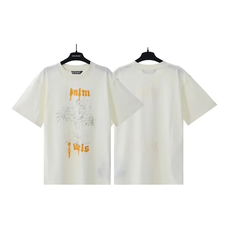 Palm Angels PA palm letter print round neck short-sleeved loose T-shirt