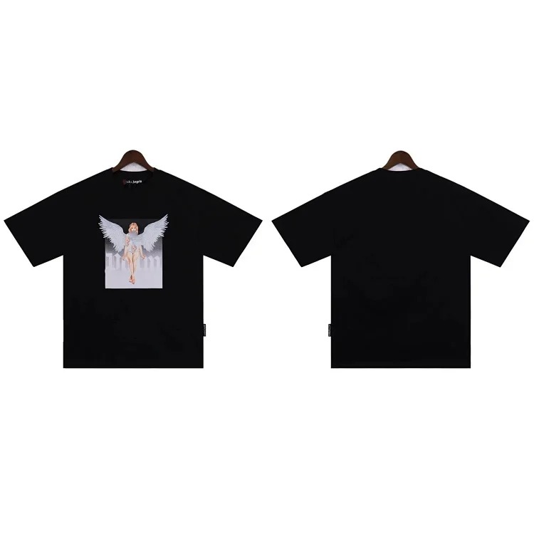 Palm Angels PA palm letter print round neck short-sleeved loose T-shirt