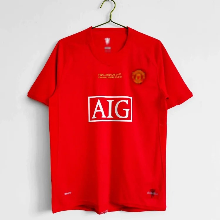 Popular retro football uniforms AC/No. 22 Kaka No. 80 Ronaldinho Manchester United Red Devils Beckham