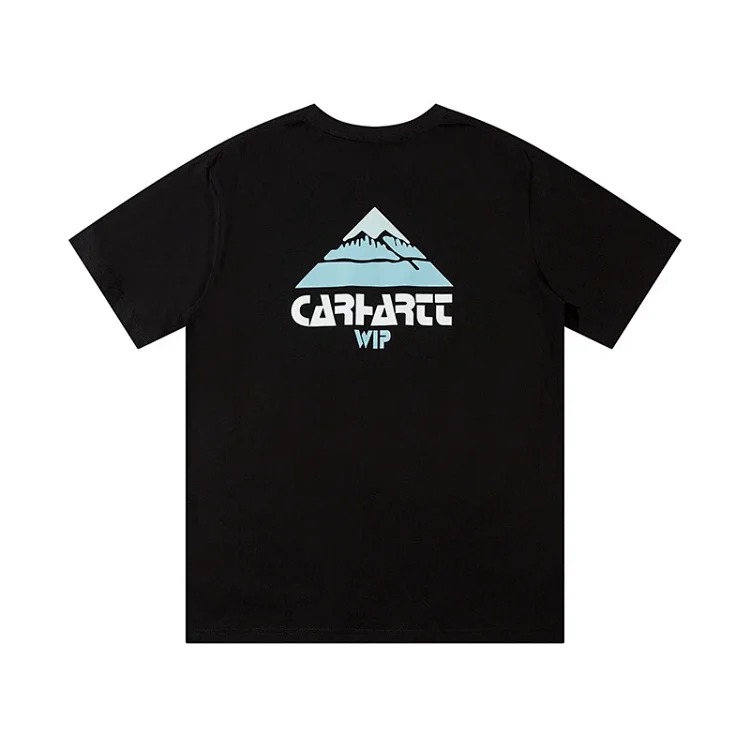 Kaha letter short-sleeved T-shirt for men and women