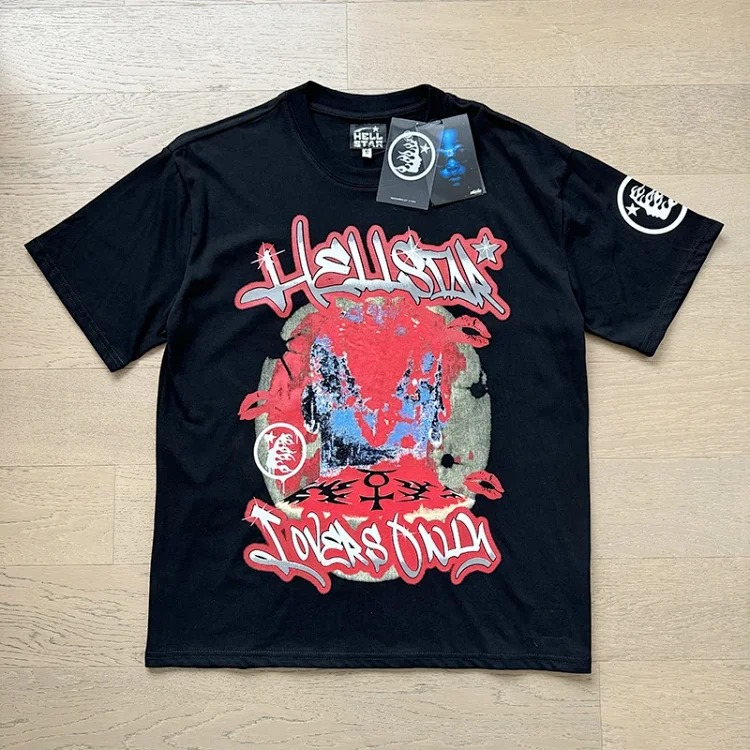 Printed double yarn pure cotton casual men's and women's summer casual loose short-sleeved T-shirts