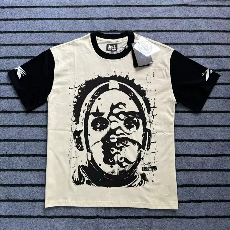 Printed double yarn pure cotton casual men's and women's summer casual loose short-sleeved T-shirts