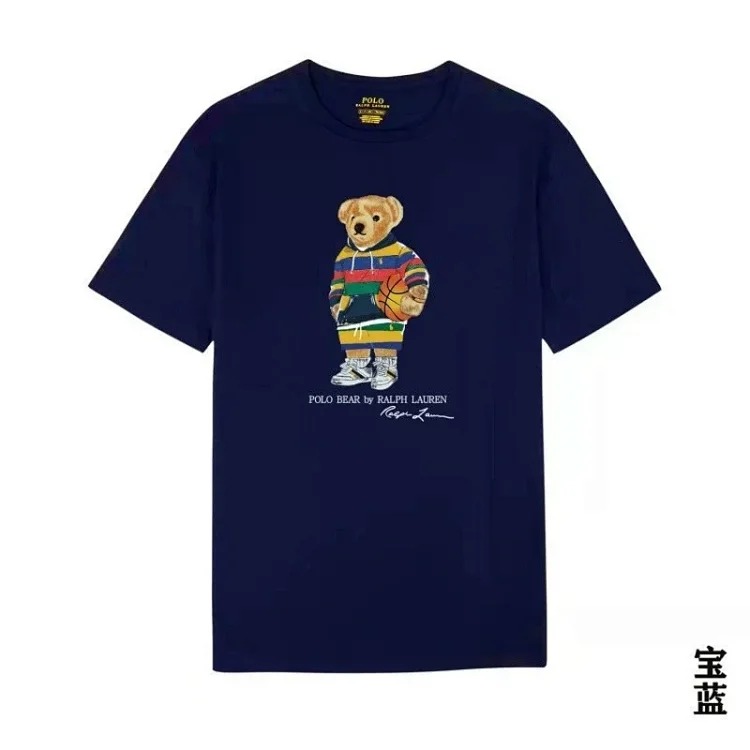 Raff the Bear summer short-sleeved T-shirt for men and women couples