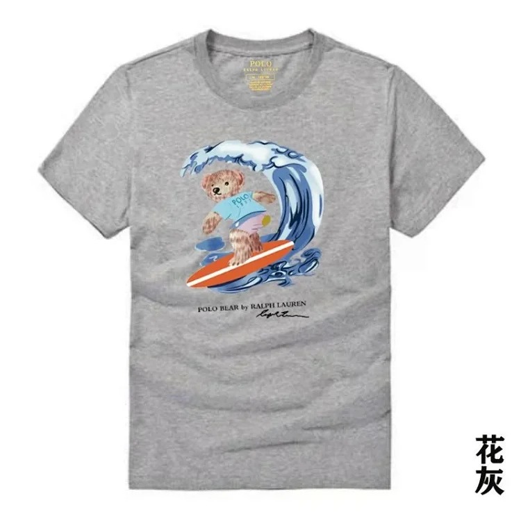 Raff the Bear summer short-sleeved T-shirt for men and women couples