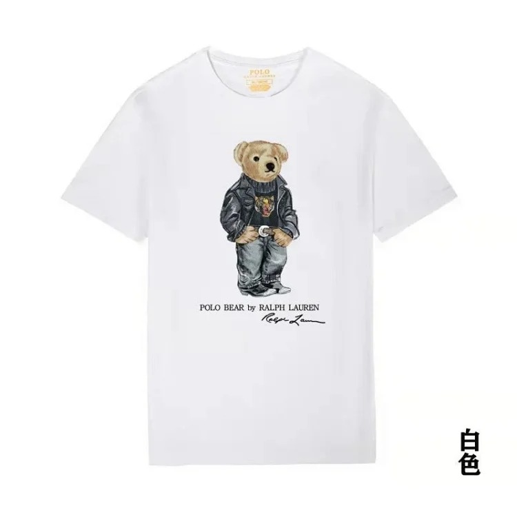 Raff the Bear summer short-sleeved T-shirt for men and women couples
