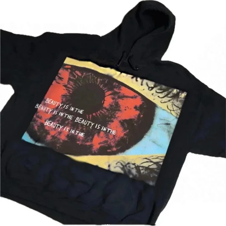 Ink foam printed hoodie plus size sweatshirt(pic4) Ink foam printed hoodie plus size sweatshirt