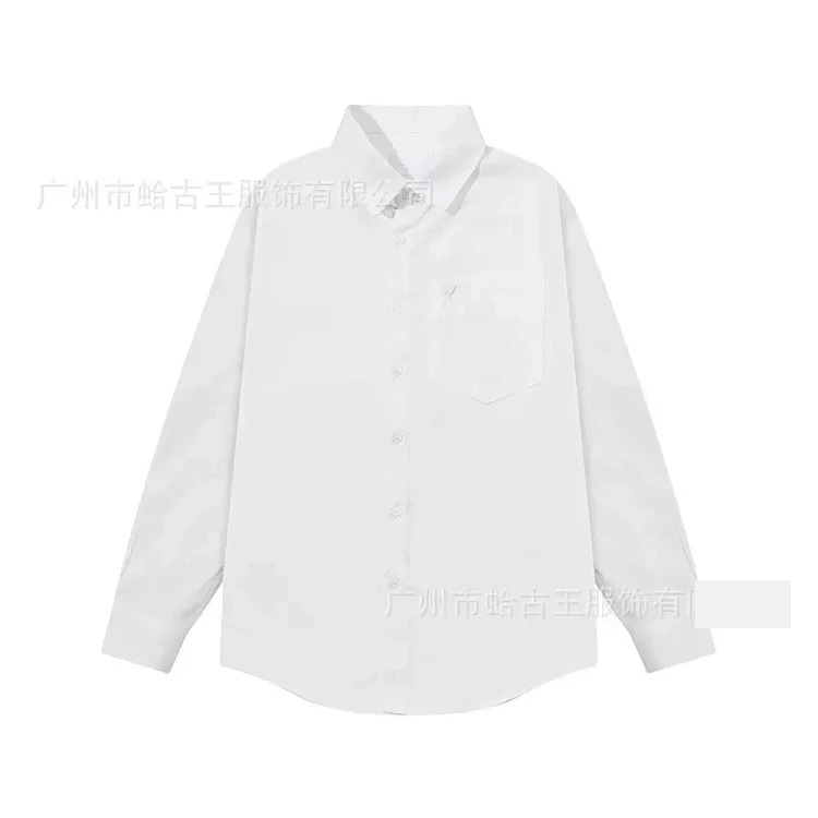 Love embroidered cotton shirt for men and women