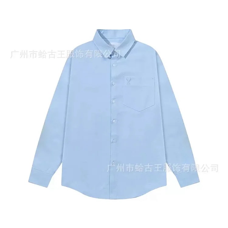 Love embroidered cotton shirt for men and women