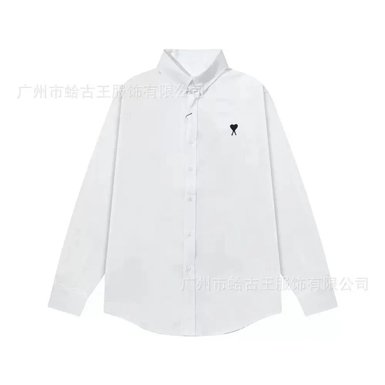 Love embroidered cotton shirt for men and women