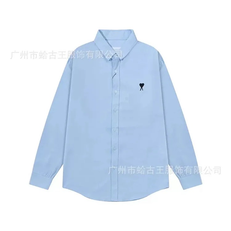 Love embroidered cotton shirt for men and women