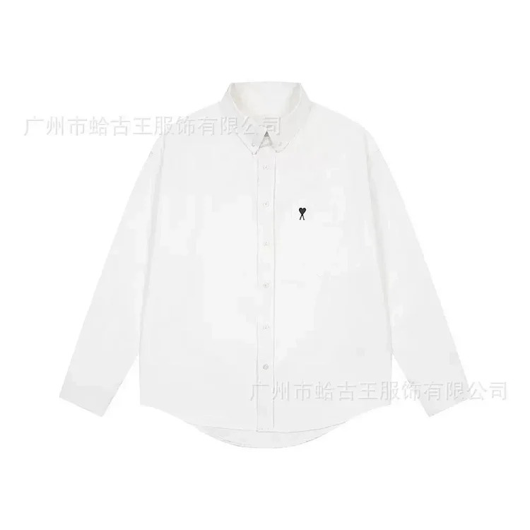 Love embroidered cotton shirt for men and women